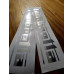 2x Lambretta decals, Chrome effect