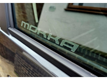 2x etched effect decals foir the Vauxhall Mokka