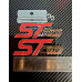 ST Line rear boot and grille badge kit Red Chrome accessory or modification ST Line rear boot and grille badge kit Red Chrome accessory or modification