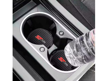 ST Line Cup Holder Coasters for Ford - Fiesta, Focus, Kuga, Puma | Interior Car Accessories UK