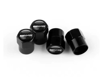 Set of 4 AMG Valve Caps - Premium Alloy Tyre Air Dust Covers for Mercedes Benz Wheels Set of 4 AMG Valve Caps - Premium Alloy Tyre Air Dust Covers for Mercedes Benz Wheels