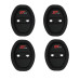 4x ST-Line Silicone Door Lock Covers - Fits Ford Fiesta, Focus, Puma ST-Line