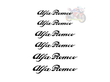 Alfa Romeo Brake Caliper Decals Set of 6 High Temp Vinyl Stickers Alfa Romeo Brake Caliper Decals Set of 6 High Temp Vinyl Stickers