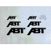 ABT Caliper Decals Set of 6 in 3 Sizes | Premium Vinyl | Audi S RS Models ABT Caliper Decals Set of 6 in 3 Sizes | Premium Vinyl | Audi S RS Models