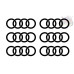 6x Audi Rings Caliper Decals - Premium Heat-Resistant Vinyl Stickers for Audi Brake Styling 6x Audi Rings Caliper Decals - Premium Heat-Resistant Vinyl Stickers for Audi Brake Styling