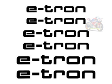 E-Tron Caliper Decals (3 Sizes) - Premium Heat-Resistant Vinyl Stickers for Audi Brake Styling for EV E-Tron Caliper Decals (3 Sizes) - Premium Heat-Resistant Vinyl Stickers for Audi Brake Styling for EV