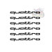 Set of 6 Quattro Brake Caliper Decals Premium Vinyl Lacquer Safe