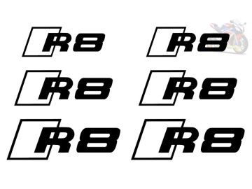 R8 Caliper Decals (3 Sizes) - Premium Heat-Resistant Vinyl Stickers for Audi Brake Styling R8 Caliper Decals (3 Sizes) - Premium Heat-Resistant Vinyl Stickers for Audi Brake Styling