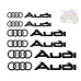 6x Audi Rings Caliper Decals - Mixed Size Set for S and RS Models 6x Audi Rings Caliper Decals - Mixed Size Set for S and RS Models