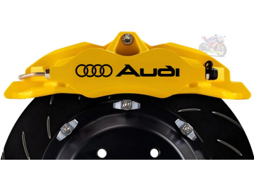 6x Audi Rings Caliper Decals - Mixed Size Set for S and RS Models 6x Audi Rings Caliper Decals - Mixed Size Set for S and RS Models