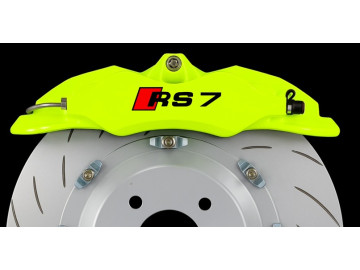 4x Audi RS7 Caliper Decals - High Temp Vinyl Brake Stickers for Custom Styling