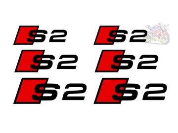 Audi S2 Caliper Decals - Set of 6 (3 Sizes, Premium Vinyl, UK Made)