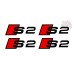 4x Audi S2 Caliper Decals 4x Audi S2 Caliper Decals