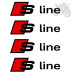 Audi S Line Brake Caliper Decals - Heat-Resistant Vinyl Stickers (Set of 4, DIY Fit) Audi S Line Brake Caliper Decals - Heat-Resistant Vinyl Stickers (Set of 4, DIY Fit)