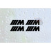 4x BMW M Brake Caliper Decals Same Size with Multiple Size Options 4x BMW M Brake Caliper Decals Same Size with Multiple Size Options