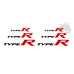 Honda Type R Caliper Decal Set Custom Size Mix and Match Cut in the UK Honda Type R Caliper Decal Set Custom Size Mix and Match Cut in the UK