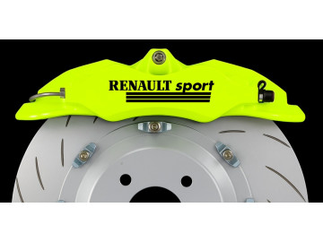 4x Renault Sport  Performance Caliper Decals Choice of Sizes - For Clio, Megane, RS, V6 and more