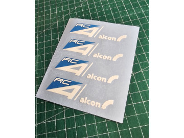 Set of 4 Alcon RC4 Caliper Decals Layered Two Colour Vinyl Set of 4 Alcon RC4 Caliper Decals Layered Two Colour Vinyl
