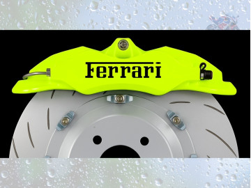Ferrari Caliper Decals 6pc 3 Sizes Lacquer Safe Premium Vinyl Ferrari Caliper Decals 6pc 3 Sizes Lacquer Safe Premium Vinyl