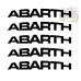 Abarth Caliper Decals | Set of 5 Heat-resistant Vinyl Brake Stickers Abarth Caliper Decals | Set of 5 Heat-resistant Vinyl Brake Stickers