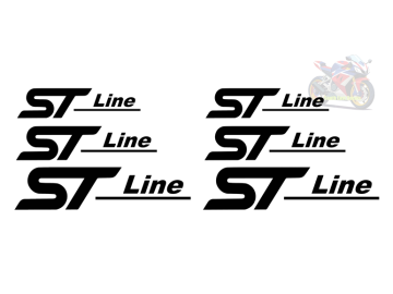 6x Ford ST Line Caliper Decals Pack of Three Sizes