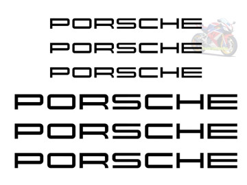 6x Porsche Brake Caliper Decal Set - High-Gloss Vinyl Stickers in 2 Sizes for Front & Rear 6x Porsche Brake Caliper Decal Set - High-Gloss Vinyl Stickers in 2 Sizes for Front & Rear