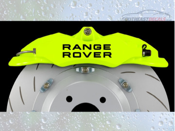 Range Rover Brake Caliper Stickers x 5 Heat Resistant Decals Range Rover Brake Caliper Stickers x 5 Heat Resistant Decals