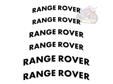 Range Rover Brake Caliper Decals - Stickers | Set of 6 | 3 Sizes Curved Range Rover Brake Caliper Decals - Stickers | Set of 6 | 3 Sizes Curved