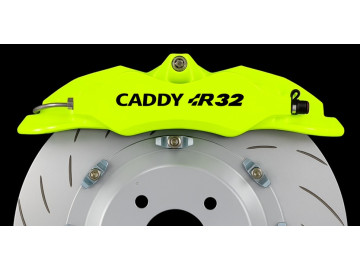 VW Caddy R32 Brake Caliper Decals - Set of 5 High Temp Premium Vinyl Stickers VW Caddy R32 Brake Caliper Decals - Set of 5 High Temp Premium Vinyl Stickers