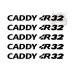 VW Caddy R32 Brake Caliper Decals - Set of 5 High Temp Premium Vinyl Stickers VW Caddy R32 Brake Caliper Decals - Set of 5 High Temp Premium Vinyl Stickers