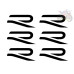 6x Volkswagen R Performance Caliper Decals Type 2 - VW Golf R, T-Toc R, Tiguan R 6x Volkswagen R Performance Caliper Decals Type 2 - VW Golf R, T-Toc R, Tiguan R
