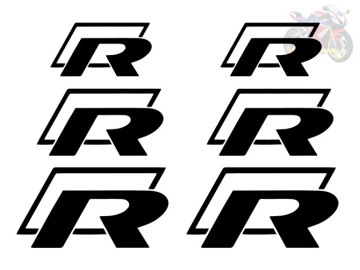 6x Volkswagen R Performance Caliper Decals Type 1 | 3 Sizes - VW Golf R, T-Toc R, Tiguan R 6x Volkswagen R Performance Caliper Decals Type 1 | 3 Sizes - VW Golf R, T-Toc R, Tiguan R
