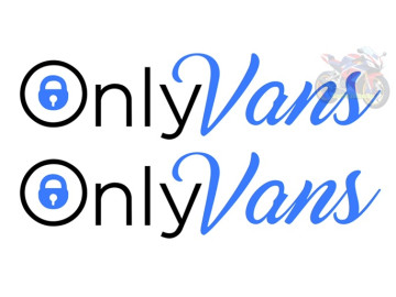 2x Only Vans Novelty Camper Camping Decal / Sticker