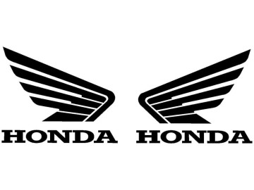 1 Pair of Honda Wing Vinyl Decals for Fairings and Bodywork