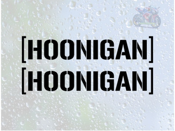 2x Hoonigan JDM Decals | Stickers 200x41mm 2x Hoonigan JDM Decals | Stickers 200x41mm