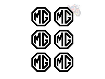 MG Wheel Centre Cap Decals - Set of 6 Stickers | Fits MG3 MG ZS MG HS MG Wheel Centre Cap Decals - Set of 6 Stickers | Fits MG3 MG ZS MG HS