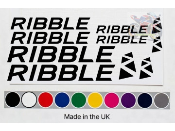 10pc Ribble Bike Frame Decal Set - Premium Replacement Stickers for Ribble Cycles 10pc Ribble Bike Frame Decal Set - Premium Replacement Stickers for Ribble Cycles