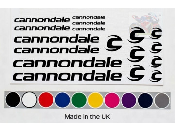 17pc Cannondale Bike Frame Decal Set - Premium Replacement Stickers for Cannondale Cycles 17pc Cannondale Bike Frame Decal Set - Premium Replacement Stickers for Cannondale Cycles