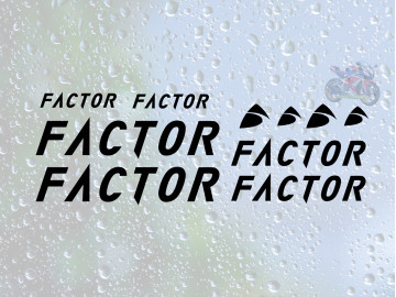 Factor 10pc Cut Vinyl Decal Set UK Made Premium Bike Graphics Factor 10pc Cut Vinyl Decal Set UK Made Premium Bike Graphics
