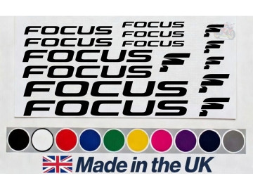 15pc Focus Bike Frame Decal Set - Premium Replacement Stickers for Focus Cycles 15pc Focus Bike Frame Decal Set - Premium Replacement Stickers for Focus Cycles