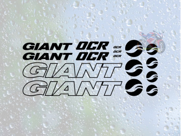 GIANT OCR Road Bike Decal Set - 16pc Premium Vinyl Graphics GIANT OCR Road Bike Decal Set - 16pc Premium Vinyl Graphics