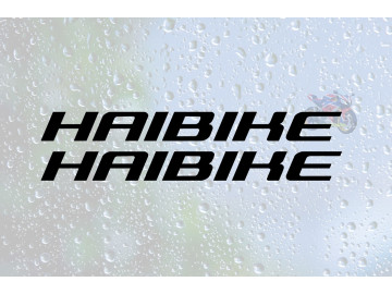 2x Haibike Decal Set in Choice of Sizes for Bike Frame Restoration 2x Haibike Decal Set in Choice of Sizes for Bike Frame Restoration