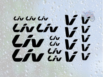 20pc Liv decal set for Liv road MTB hybrid and fitness bikes 20pc Liv decal set for Liv road MTB hybrid and fitness bikes