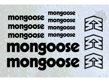 12pc Mongoose Bike Frame Decal Set - Premium Replacement Stickers for Mongoose BMX Cycles 12pc Mongoose Bike Frame Decal Set - Premium Replacement Stickers for Mongoose BMX Cycles