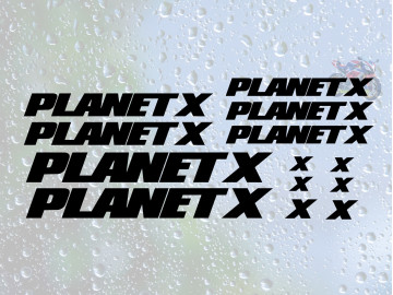Planet X 13pc Vinyl Cut Decal Set For Road MTB And Gravel Frames Planet X 13pc Vinyl Cut Decal Set For Road MTB And Gravel Frames