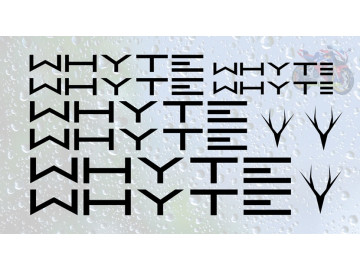 Whyte Bike Decals 11pc Frame Sticker Set Whyte Bike Decals 11pc Frame Sticker Set