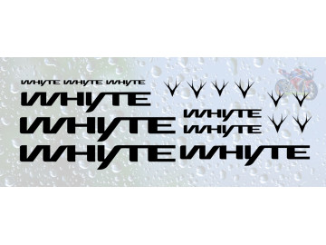 17pc Whyte Decal Set for Whyte Bikes UK Made 17pc Whyte Decal Set for Whyte Bikes UK Made