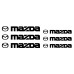 Mazda Caliper Decals Set of 6 in 2 Sizes Premium Vinyl Made in the UK