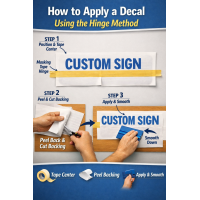 Install Large Decal Using the Hinge Method