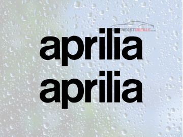 2x Aprilia decals pack of 2 2x Aprilia decals pack of 2